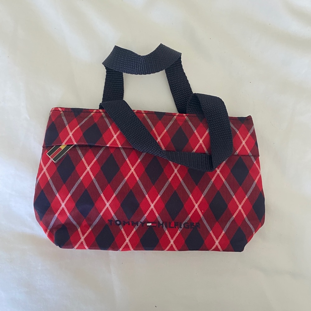 Tommy Hilfiger Checker Pattern Handbag